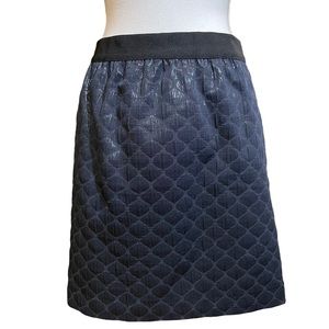 Loft Textured Black Mini Skirt.  Size 6